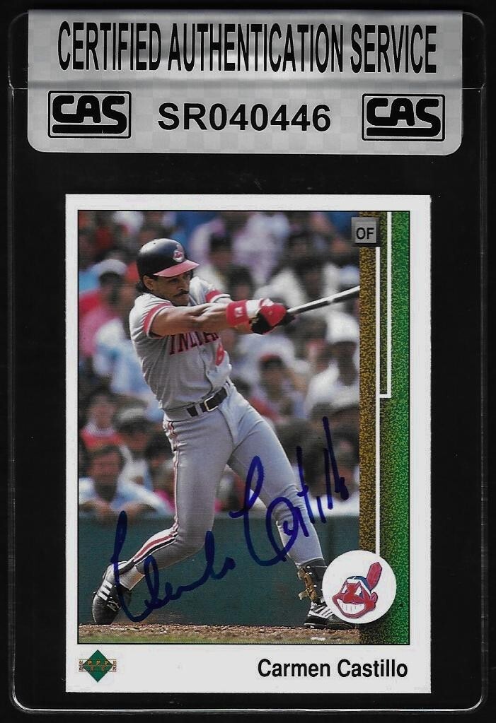 CARMEN CASTILLO Signed Autographed 1989 Upper Deck #487 CAS AUTHENTIC AUTO