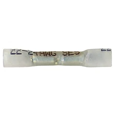 (100) Heat Shrink Crimp White 24-22 AWG Butt Splice Connector Wire Terminal USA