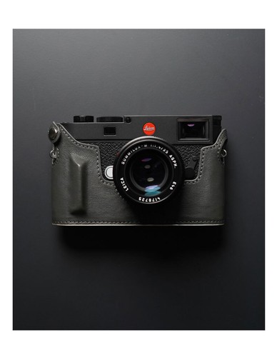 Genuine Real Leather Camera Bag Protective Case Cover Base Grip For Leica M11 - Picture 11 of 22
