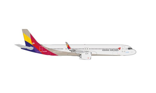 Herpa Wings 536493 Asiana Airlines Airbus A321neo – HL8398 Scale 1:500 - NEU ! - Picture 2 of 2