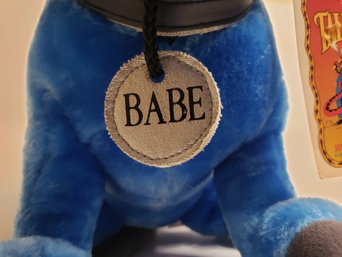 SUPER RARE Vintage Disney Tall Tale - BABE The Blue Ox 13” Plush Stuffed Animal! - Picture 10 of 12