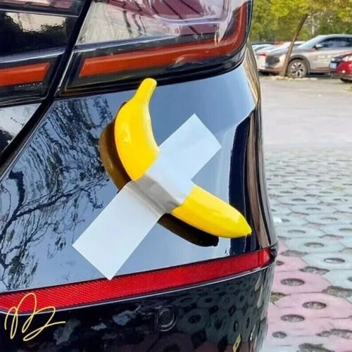 Quick Tape Mounting Art Sculpture Beautiful Designer Duct Tape Banana Style Gift - Picture 3 of 5