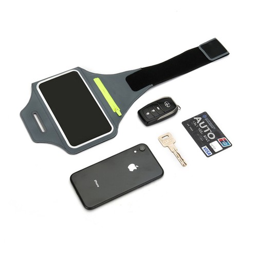 Outdoor Sports Phone Holder Adjustable Universal Armband Phone Pouch Bag (Black) - Zdjęcie 4 z 8