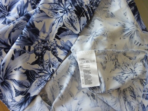 H&M Stretch Sommerkleid Gr. 38 weiß Blau Strandkleid Top Zustand - Bild 2 von 2