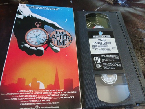 Time After Time (VHS, 1990) Malcolm McDowell, Mary Steenburgen,EX, TESTED - Picture 5 of 9