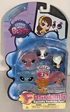 Hasbro Littlest pet shop series 2 Crystal Fashems Mashems 6 pack