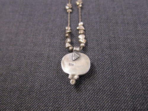 Gorgeous bright green glass sterling silver necklace Silpada N1461 WOW!! - Afbeelding 5 van 8