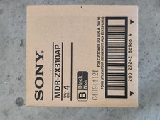 4 Pack  -MDR-ZX310AP  Sony ZX Stereo Headset w/Microphone - Black 