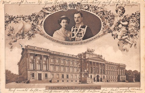 787659) AK Herzog Ernst August von Braunschweig u. Victoria Luise gel. 1915