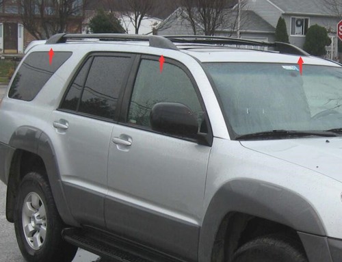 For TOYOTA 4Runner 2003-2009 4-Door Roof Rack Bar Rail End Cover Shell Cap 4PCS - Picture 6 of 6
