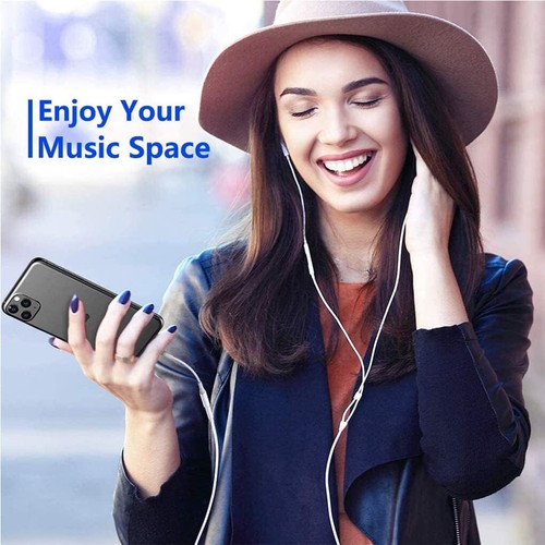 2-Pack 3.5mm Jack Headphone Wired Earbuds Headset W/ Mic For iPhone Samsung Mp3 - Picture 18 of 20