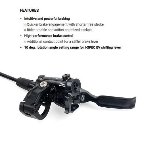 Shimano Deore BR-BL-M6100 Hydraulic Disc Brake Set 800/1450mm 2-Piston I-SPEC EV - Picture 3 of 14
