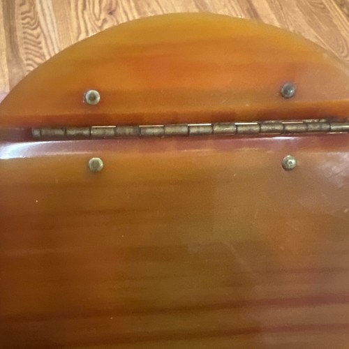 Spectacular Bakelite Purse Top Vintage Collectible with Mirror - Picture 10 of 13