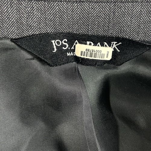 JOS A BANK 100% Wool Herringbone Jacket Blazer Charcoal Business Preppy 42R - Picture 11 of 18