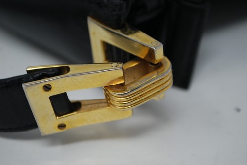 Bolso de Hombro D'Margeaux Negro Tejido Cesta Estilo Muy Buen Estado - Imagen 9 de 9