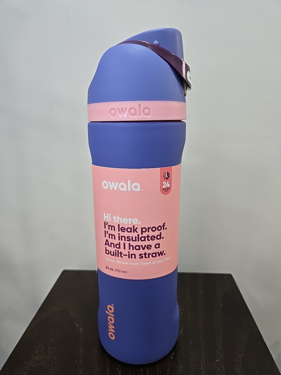 Owala FreeSip Stainless Steel Water Bottle / 24oz / Color: Blue