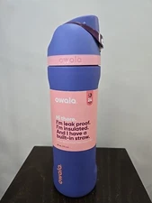 Owala FreeSip Stainless Steel Water Bottle / 24oz / Color: Blue Jay