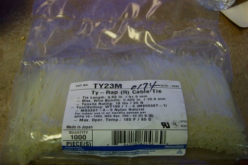 NEW Thomas & Betts TY23M Cable Ties  - Afbeelding 1 van 2