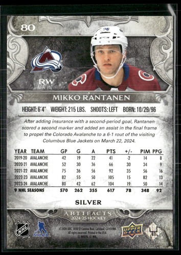 ARTIFACTS 2024-25 24-25 Hockey BASE #1-100 - U PICK FROM LIST- COMPLET YOUR SET - Picture 161 of 201