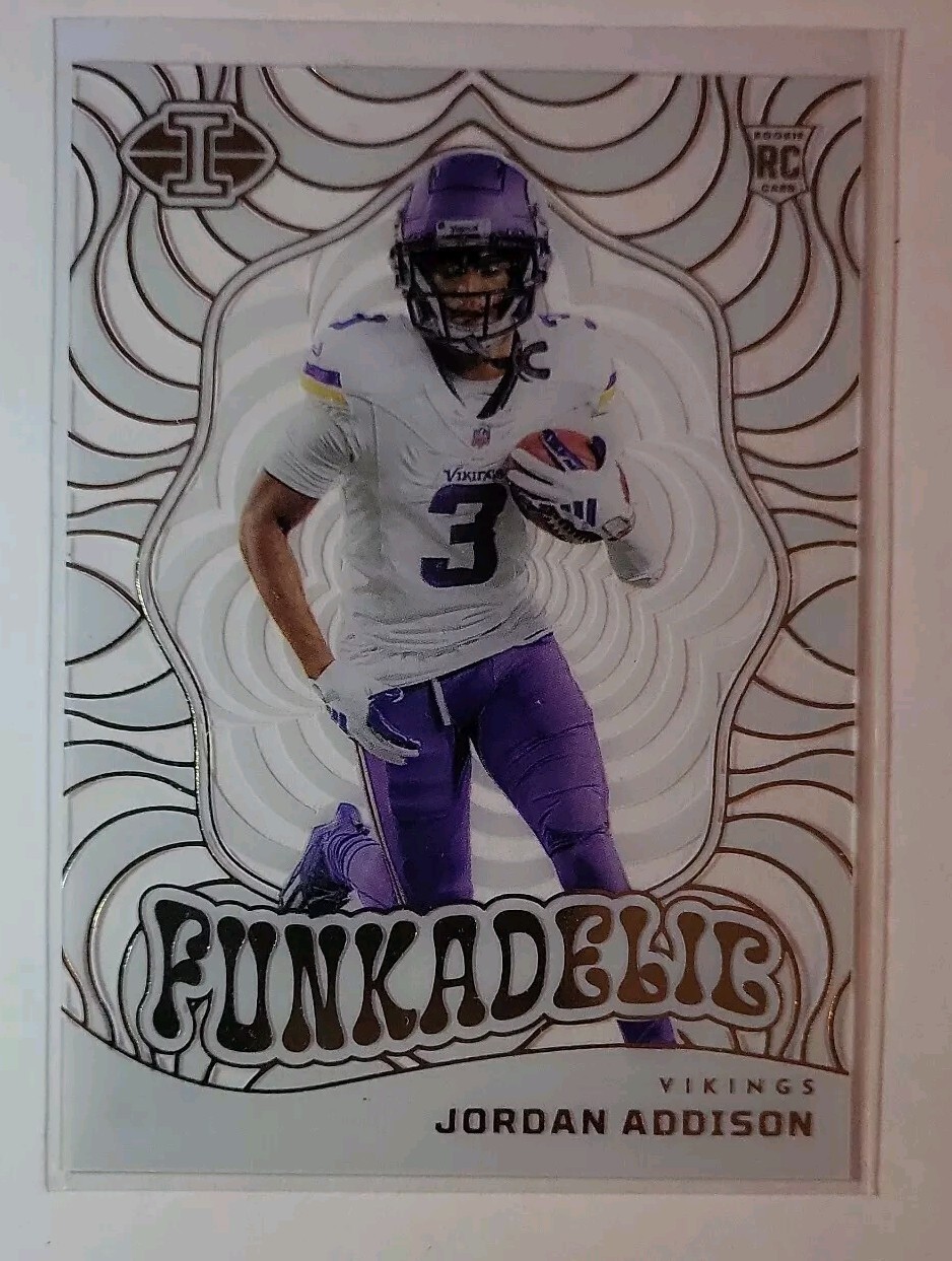 Jordan Addison 2023 Panini Illusions Funkadelic Insert #17 Mosaic