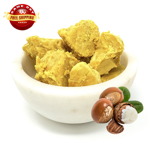 SHEA BUTTER UNREFINED YELLOW ORGANIC by H&B Oils Center PREMIUM GHANA 8 OZ - Picture 3 of 12