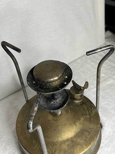 Vintage kerosene brass stove Fogão Hipólito Nº 2 Portugal Lamp - Picture 9 of 24