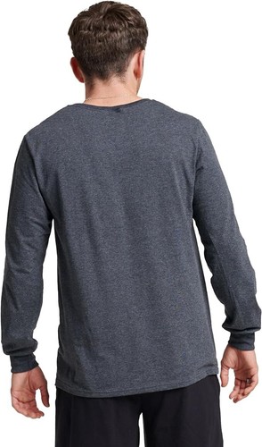 Russell Dri-Power Long Sleeve T-Shirt -Men's XL -Black Heather Athletic Fit- NWT - Picture 7 of 12