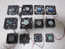 * LOT OF 12 * AUDIO / VIDEO COMPONENTS COOLING FANS .