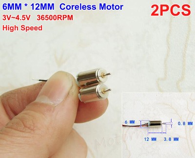 8.5mm*23mm Mini Coreless Motor DC 3.7V 4.2V 40000RPM High Speed Strong Magnetic