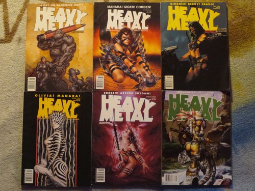Lot of 6 Vintage Heavy Metal Magazines - 1995 & 2000 - Lot #6