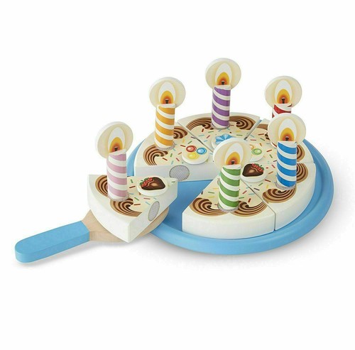 Melissa & doug Stacker, Pots, Food Groups, Fruit Veg, Pizza, Birthday Wooden Toy - Picture 36 of 57