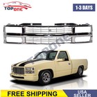 For 94-98 Chevy C/K 1500 2500 3500 Truck Composite Chrome Grille w/Black Insert (For: Chevrolet)