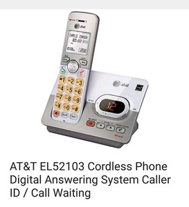 AT-amp-T-Cordless-Phone-Digital-Answering-System-Caller-ID-BIG-BUTTONS-XL-Display