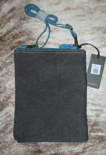 Myra Taschen #8956 ""Fence Creek"" Leder, Canvas, haarig 8,25""x11"" Umhängetasche ~ Riemen ~ - Bild 2 von 3
