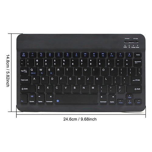Universal Wireless Backlit Keyboard Keypad For Android Windows iOS Tablet PC - Picture 11 of 18