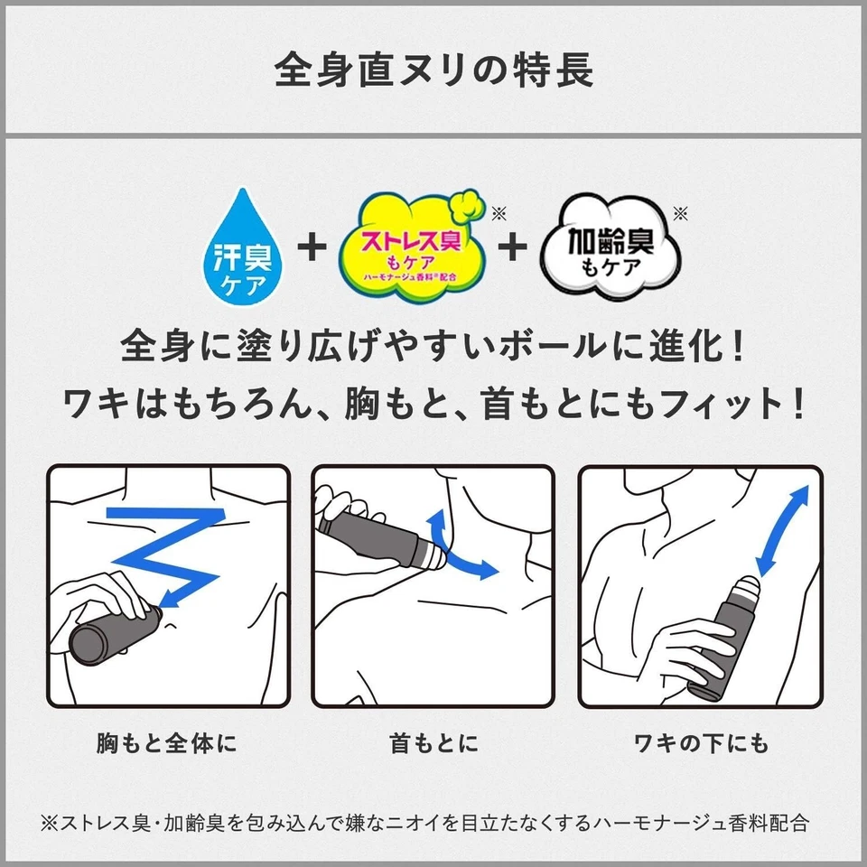 Shiseido Ag DEO 24 HOMBRES Desodorante Roll on Grande Sin Perfume 120 ml Cuerpo Todo Japón Foto 4 de 4