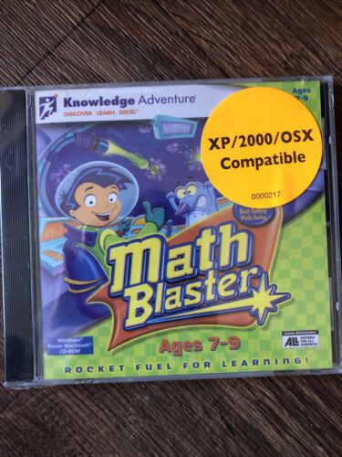 Math Blaster For 2nd Grade PC MAC CD kids learn problems fractions game Sealed - Picture 1 of 2