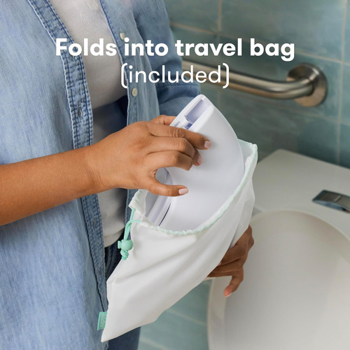 Fold-And-Go Potty Seat for Toilet | Foldable Travel Potty Seat for Toddler, Fits - Picture 6 of 12