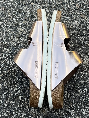 Damen Birkenstock Arizona Metallic Copper Leder Weichbettung Sandalen 5 N /36 - Bild 6 von 11