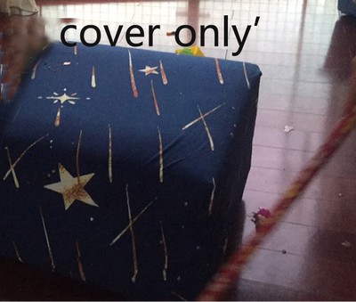 Ottoman Cover Sofa Stool Slipcover Protector Kitty Cute 90*90cm