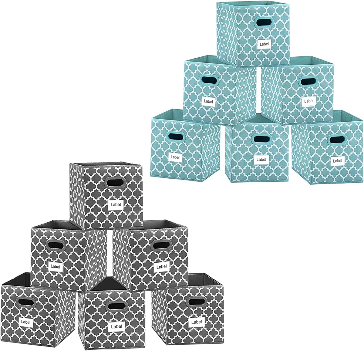 Foldable Cube Storage Bins 11X11 Inches Fabric Storage Bin Baskets