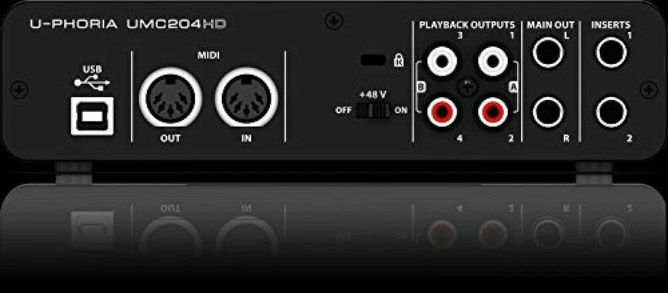 BEHRINGER UMC 204 HD 24-Bit / 192 kHz USB Audio Interface - Image 3 of 4