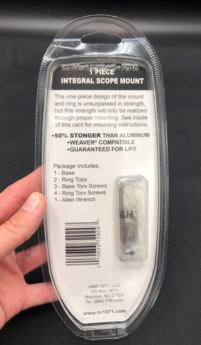 H&R Integral Scope Mount 1-pc Base & Rings Black 72924 - Medium Black - Picture 5 of 10