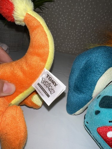 Lot Of 5 Tomy Pokemon 8in Plushes Charmander Bulbasaur Totodile Mew Cyndaquil - Picture 11 of 11