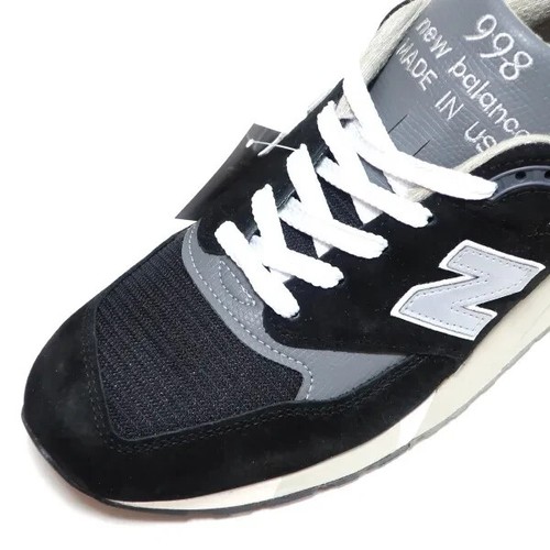 New Balance 998 U998BL Made In USA Men's 11 Black/Silver/Grey Brand New - Picture 4 of 11