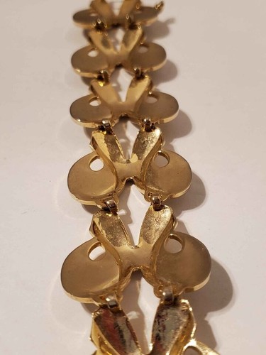 Marino signed gold tone bracelet (B112) - Picture 5 of 10
