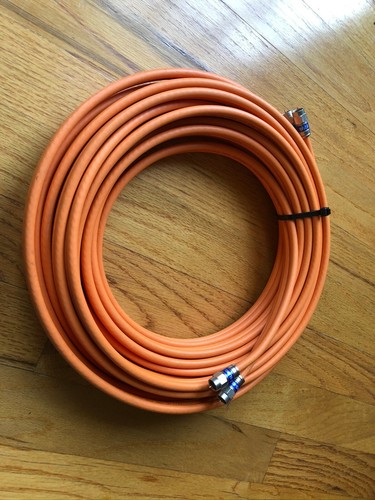 RG6 RG-6 Direct Burial Dual Twin Coaxial Video Cable In/Outdoor w Ground Mssnger - Picture 7 of 11