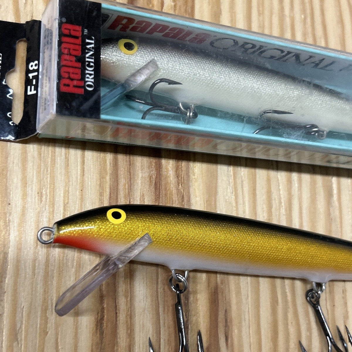 Appât Rapala Original Floating F18 - Jerkbait Balsa 7 Pouces - Brochet, Musqué