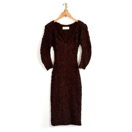 Mara Hoffman Popcorn Midi Long-Sleeve Sofia Dress - Picture 2 of 7