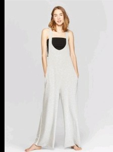 wide leg lounge jumpsuit